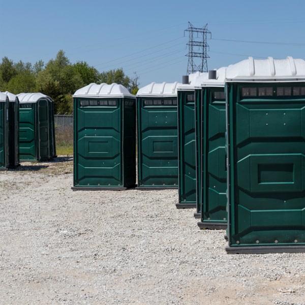 how many people can a standard event portable toilet accommodate